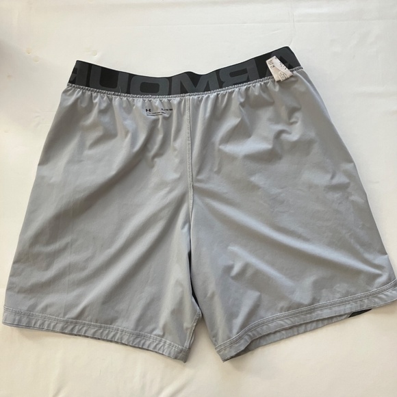 Under Armour Men’s Elevated Woven 2.0 Shorts 1362289 Light Gray Size XL Fitted - Picture 15 of 16